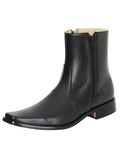 Botin Vaquero Casual de Vestir Besserro doble Cierre Piel cabra Premium