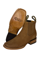 Botin Rodeo Suela de Cuero Piel Nobuk